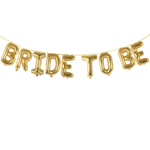 BRIDE TO BE Conjunto de pancartas con globos