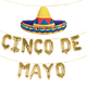 CINCO DE MAYO Banner Set with Giant Sombrero Balloon