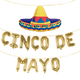 CINCO DE MAYO Banner Set con Globo Sombrero Gigante