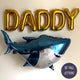 Juego de globos DADDY Shark con tiburón gigante