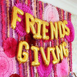 FRIENDSGIVING 16" Balloon Phrase Banner Set