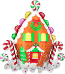 instaballoons Mylar & Foil Gingerbread House Christmas 30″ Balloon