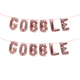 GOBBLE GOBBLE Juego de pancartas con globos de Acción de Gracias