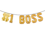 #1 BOSS Balloon Banner Set for Boss's Day