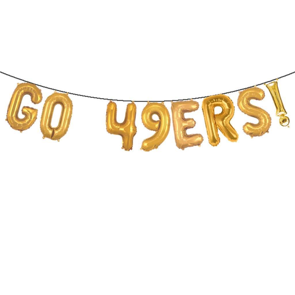 GO 49ERS! Balloon Banner Set – instaballoons Wholesale