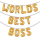 WORLD'S BEST BOSS Balloon Banner Set for Boss's Day