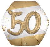 instaballoons Mylar & Foil Golden 50 30″ Balloon