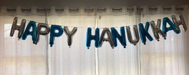 HAPPY HANUKKAH Chanukkah Balloon Banner Set
