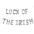 LUCK OF THE IRISH Juego de pancartas con frases de globos de 16"