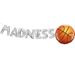 MADNESS Giant 40" Balloon Phrase with Basketball