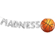 MADNESS Gigante 40" Globo Frase con Baloncesto