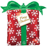 instaballoons Mylar & Foil Merry Christmas Present 27″ Balloon