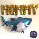 MOMMY Shark Balloon Set with Giant Shark