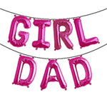 GIRL DAD Balloon Banner Set