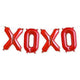Red XOXO 16" Letter Balloon Kit