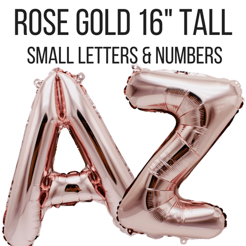 Small gold online letter balloons