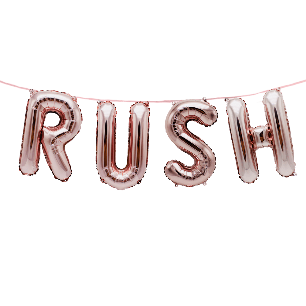 Greek letter mylar balloons 2025