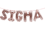 SIGMA Greek Sorority Fraternity Balloon Banner Set
