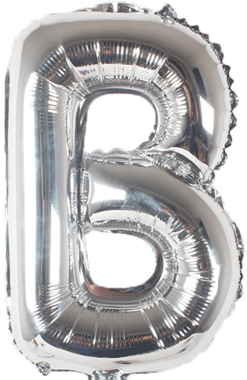 Silver mylar best sale number balloons