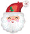 instaballoons Mylar & Foil Smiley Satin Santa Head 27″ Balloon