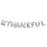 Conjunto de pancartas con globos de acción de gracias #THANKFUL