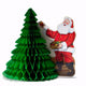Papá Noel con decoración de mesa de árbol de Navidad