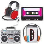 instaballoons Party Supplies Cassette Player Cutouts (4 count)