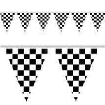 instaballoons Party Supplies Checkered Pennant Banner