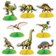 Mini pieza central de dinosaurio (8 unidades)