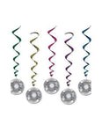 instaballoons Party Supplies Disco Ball Whirls (5 count)