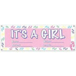 instaballoons Party Supplies Girl Sign Banner