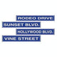 Hollywood Street Signs CO (4 unidades)
