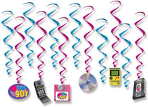 instaballoons Party Supplies I Love The 90s Whirls (12 count)