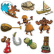 Recortes Luau (10 unidades)