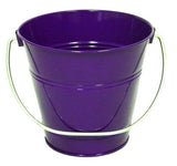 instaballoons Party Supplies Mint Purple Metal Bucket 5.5X6