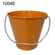 Orange Metal Bucket 5.5X6