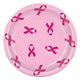 Pink Ribbon Plates 9″ (8 count)