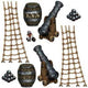 Pirate Ship Props (9 count)