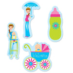 instaballoons Party Supplies Showers Of Joy Cutouts (12 count)