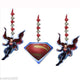 Decoraciones colgantes de Superman Danglers (3 unidades)