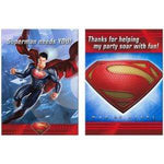 instaballoons Party Supplies Superman Invite & Thank You Combo (16 count)