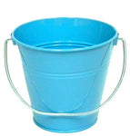 instaballoons Party Supplies Turquoise Metal Bucket 5.5X6