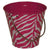 instaballoons Party Supplies Zebra Metal Bucket 5.5X6