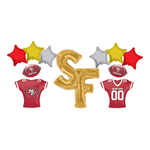 Paquete de globos de la ciudad del equipo de los San Francisco 49ers