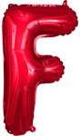 instaballoons Wholesale Red Letter F 16" Balloon
