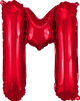 Red Letter M 16" Balloon