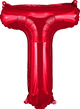 Red Letter T 16" Balloon
