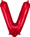 instaballoons Wholesale Red Letter V 16" Balloon