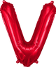 Red Letter V 16" Balloon
