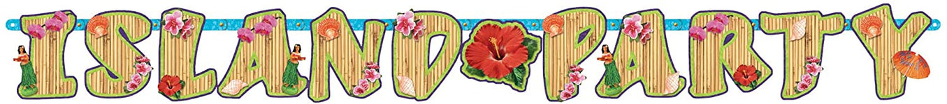 Island Party Letter Banner by Amscan from Instaballoons
